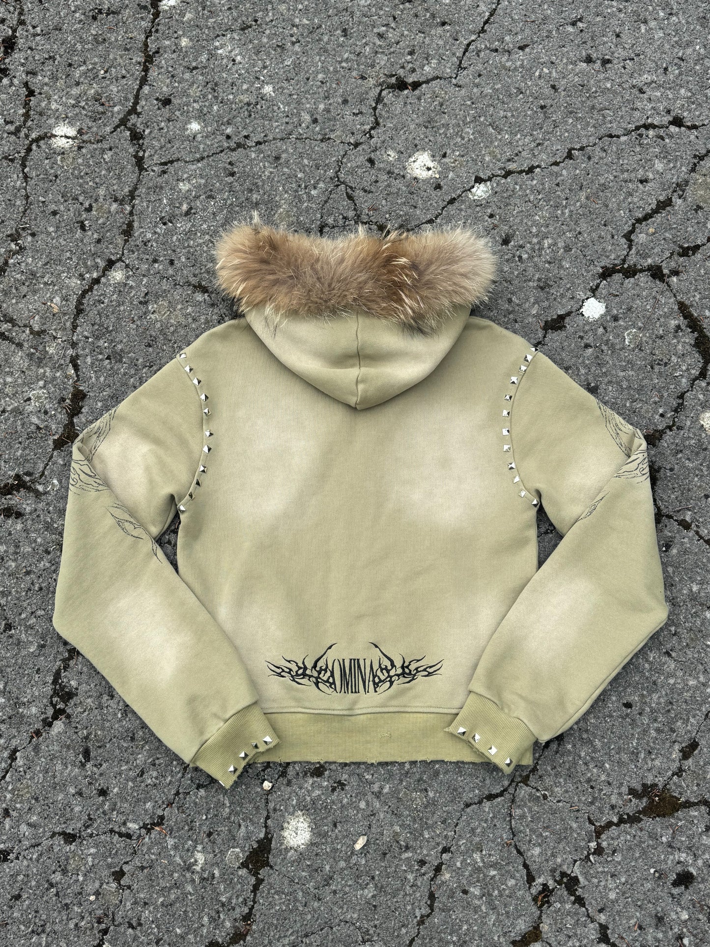 Skull Crusher Fur Hoodie