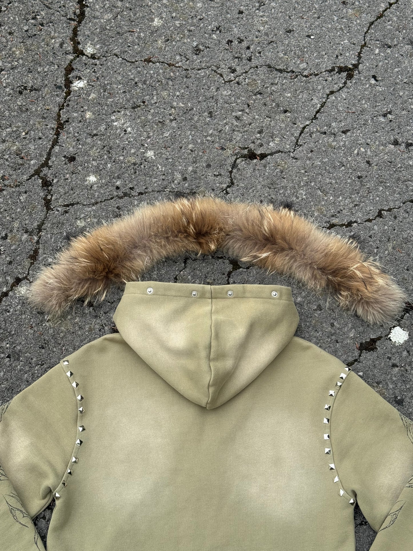 Skull Crusher Fur Hoodie